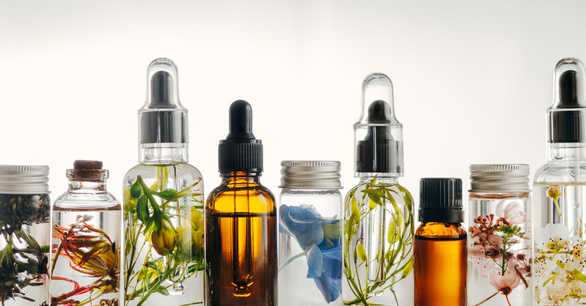 A selection of essential oils