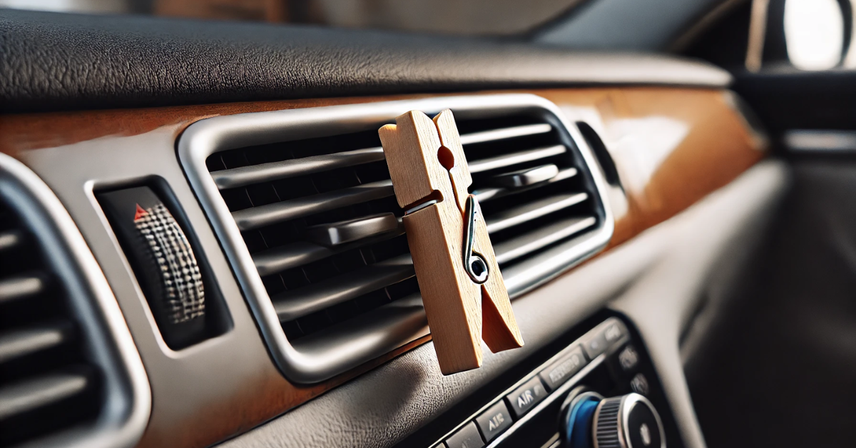 Wooden peg car air freshener